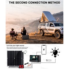 8000W Solar Inverter Kit (12V24V DC to 110V/220V AC) + 2pcs Solar Panels