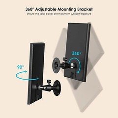 ieGeek Type-C Port Solar Panel for Outdoor Security Camera Home Battery CCTV Cam