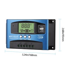 30-100A MPPT Solar Panel Regulator Charge Controller 12/24V Auto Focus Tracking