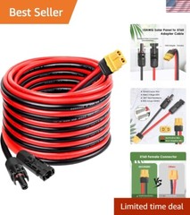20FT XT60 Extension Cable – Heavy-Duty 10AWG Solar Connector for Power Stations