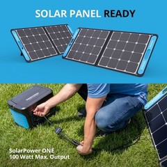 Geneverse SP1 Portable Solar Power Kit, 8mm Charge Port, One Panel, Refurbished