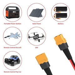XT60 Y Splitter,12Awg XT60 1 Female to 2 Male Connector Cable for UAV Phantom Qu