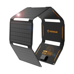 FlexSolar 40W Foldable Solar Panel Charger USB-C USB-A DC Output Waterproof Hike