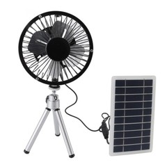 Portable Solar Power Fan with Adjustable Telescopic Stand 10W Solar Panel