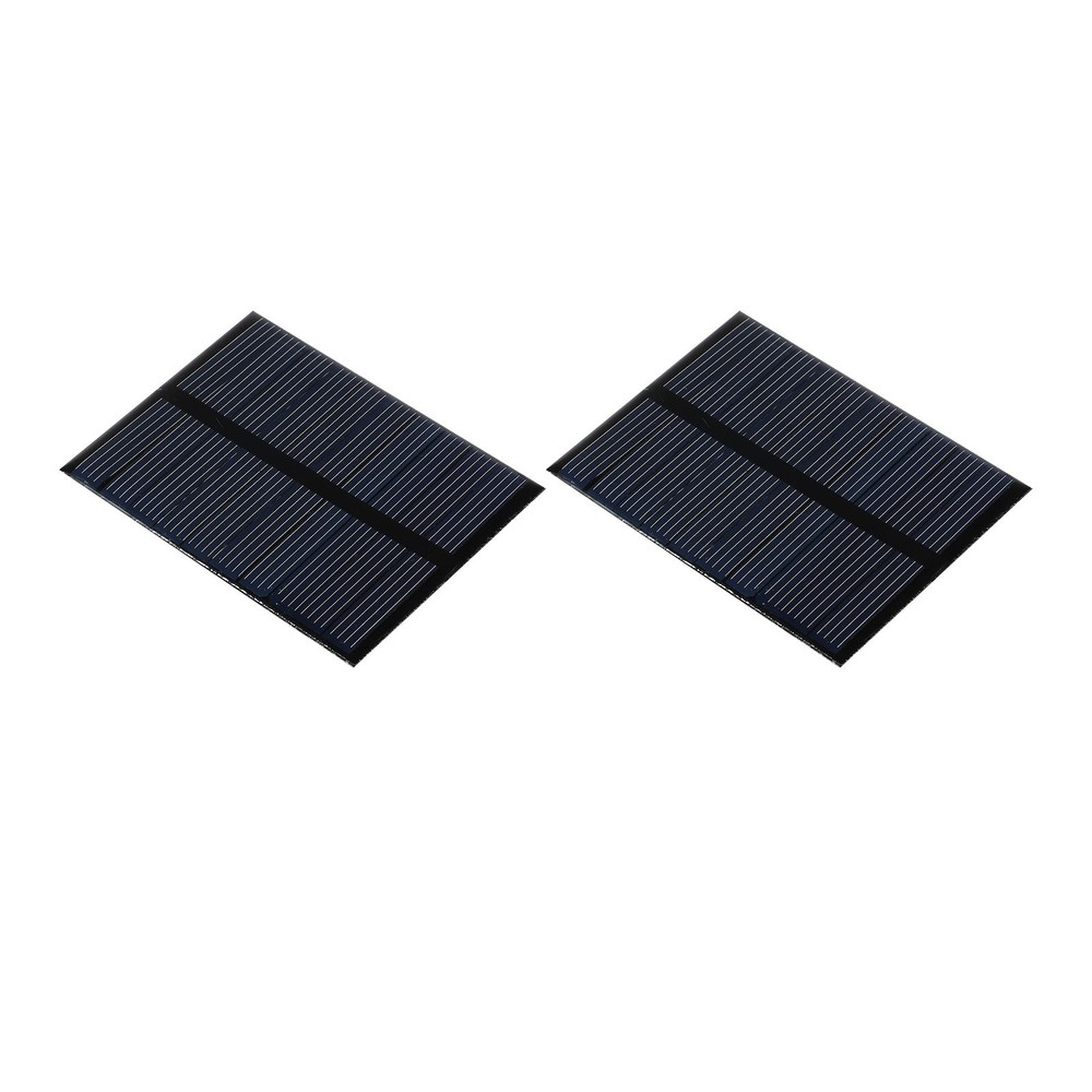 Mini Solar Panel Cell 5V 90mA 0.495W 70mm x 55mm for DIY Project Pack of 2