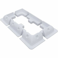 5/7Pcs Solar Panel ABS Mounting Corner Bracket Without Drilling For Caravans FS