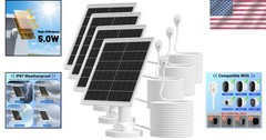 High-Efficiency 5W Solar Panels for Arlo Cameras, 4 Pack