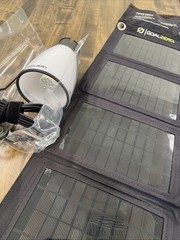 Goal Zero Nomad 13.5 Watt Foldable Solar Panel Used W/ Light A Life LED Lamp