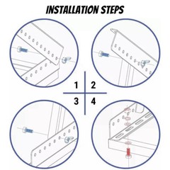 Adjustable Solar Panel Tilt Mount Brackets Kit Foldable Solar Panel Mounting Set