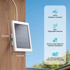 Solar Panel for Ring , 2 Pack Solar Charger with Ring Stick Up and Spotlight …