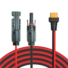 Solar to XT60 Charge Extension Cable 12AWG Solar Connector to XT60 12AWG 6FT