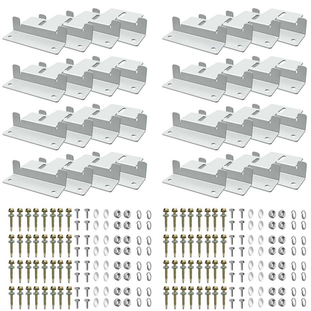 32 Units Solar Panel Mounting Z Brackets Lightweight Aluminum Corrosion,Solar Pa