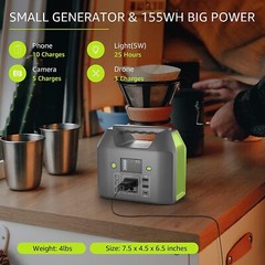 Open Box EnginStar 150W 155Wh Portable Power Station, 110V Power Bank