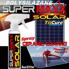SOLAR PANEL KIT 2 YEAR ADVANCED TRICURE CERAMIC CLEAR COAT SPRAY PROTECTION