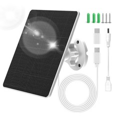 5W Solar Charger for Ring Camera – Compatible with Spotlight Cam & Stick Up Cam,