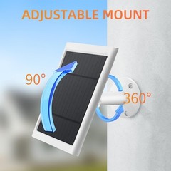 High Efficiency Solar Panel Kit for Ring Cameras – 10ft Cable & All-Weather Use