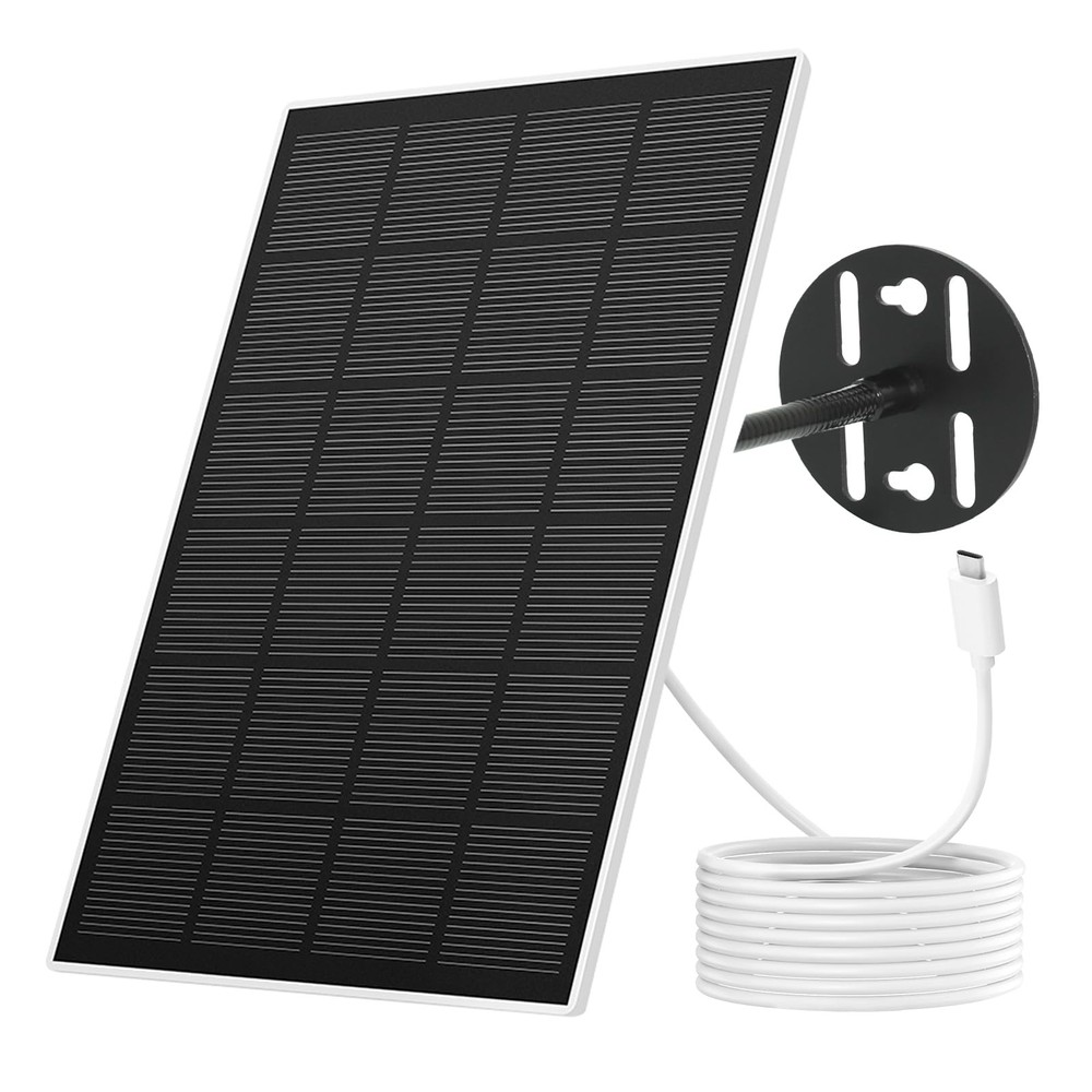 Solar Panel for Bird Feeder Camera only, Type-C Charger, IP65 Waterproof for …