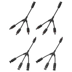 Solar Panel Connector Y Branch 3 to 1 Parallel Solar Panel Splitter 3 Way 2Set