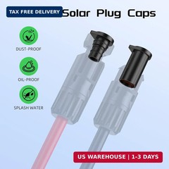 Bateria Power 12 Pairs Solar Connector Caps, IP68 Solar Panel Connectors Caps We
