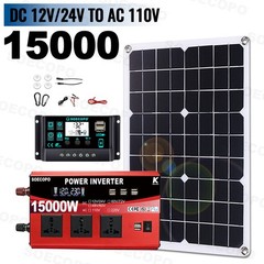 15000W Solar Power Kit with Accessories | 500W Panel + Controller + Inverter