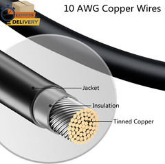 Solar Connectors Y Branch Parallel Adapter 10AWG Cable (Red & Black) 💪