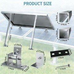 Versatile Solar Panel Mount Brackets – Perfect for RVs & Off-Grid Installations