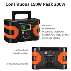 Flashfish EA150 Portable Power Station 45000mAh/166Wh Solar Generator 150W D3N3