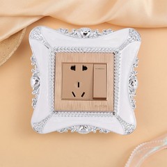 Switch Sticker Elegant Home Decor Panel Covers Resin Light Switch Surround
