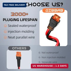 10FT 10AWG Solar to XT60i, 3 6 10 16 20 25FT Solar Panel Connector to XT60i-F Ad