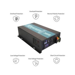 2000W Power Inverter Pure Sine Wave Inverter 12V 110V 120V Car Truck Boat Solar