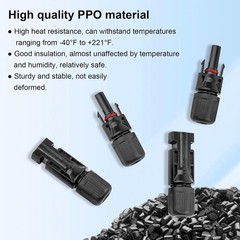 Solar Connectors – 20Pairs / 40PCS Solar Panel Connector Male Female with Dua…