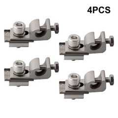 4*Solar Panel Mounting Bracket Clamps Ground Lugs Fasteners Photovoltaic Support