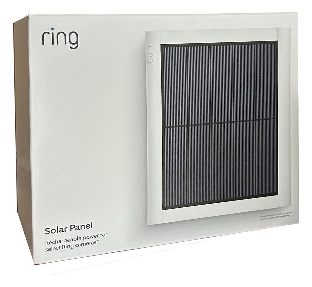 Ring 2nd Generation 4W Solar Panel for Select Ring Security Cameras – White