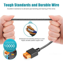 12V/24V Xt60I Car Charger Cable for Anker SOLIX Series C300C1000,EF ECOFLOW Rive