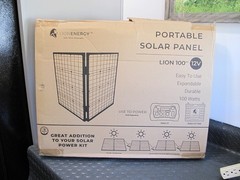 Lion Energy 100W 12V Solar Panel Part #50170061 new open box camping
