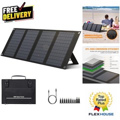Durable 40W Portable Solar Panel with Adjustable Kickstand for Travel