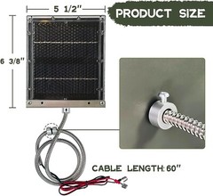 Cargador de panel solar para batería de alimentación de 12 V a prueba de agua US