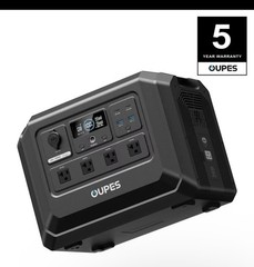 OUPES 1024Wh Mega 1 Lite Portable Power Station 1800W Solar Generator LFP