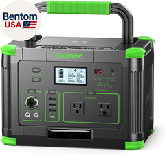 1000W Portable Power Station 999Wh, 110V Pure Sine Wave AC Outlet (2000W Peak),