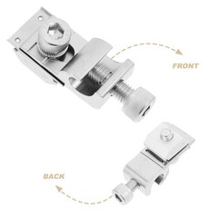 4Pcs Solar Mounting System Grounding Clips Aluminum Reusable Silver Home Use