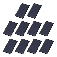 10Pcs 5V 0.3W 60mA Mini Solar Panels, Solar Photovoltaic Power Cells