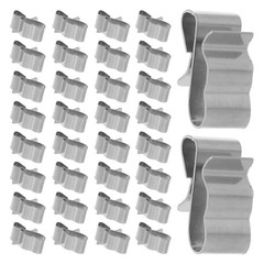 100Pcs Solar Panel Cable Clamps Stainless Steel Weather Resistant Wire Clips