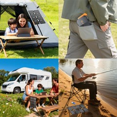 25W Portable Solar Panel Charger – USB-A & USB-C, Quick Charge, Lightweight for
