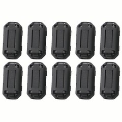 Ferrite Core Cable Clip 10 Pcs 7mm Inner Diameter Minimize Interference