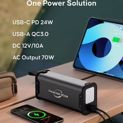 Thunder Rider 70w 99wh Portable Power Station Electric Generator – Camping /Home