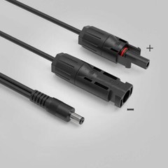 Solar Panel Connector to DC Adapter 16AWG Extension Cable with DC 5.5×2.5mm