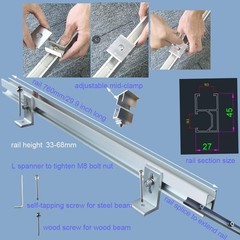 Solar Panel Roof Mounts Bracket Kit for Sloped Pitched Tin Roof