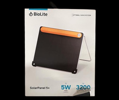 BioLite, SolarPanel 5+ Ultraslim 5-Watt Solar Panel – 3,200 mAh Battery