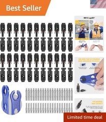 New Solar Connector Pack – 44PCS, Waterproof, 22 Pairs, 10AWG