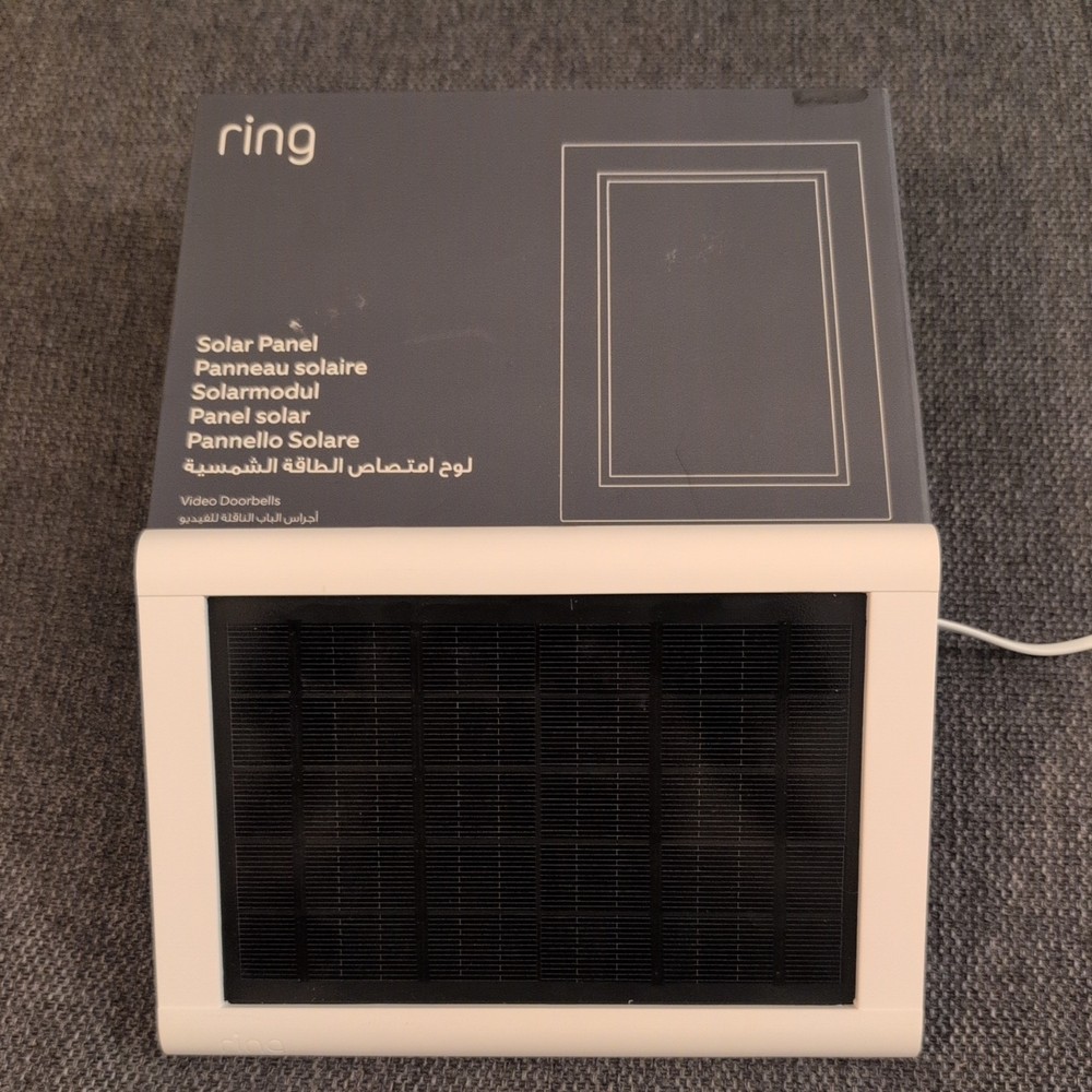 Ring Weather Resistant Solar Panel Micro USB 5F45E9 5V 2.4W White